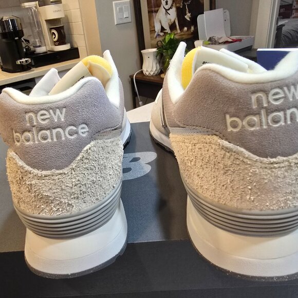 New Balance Gray and White Sneakers - Picture 5 of 14